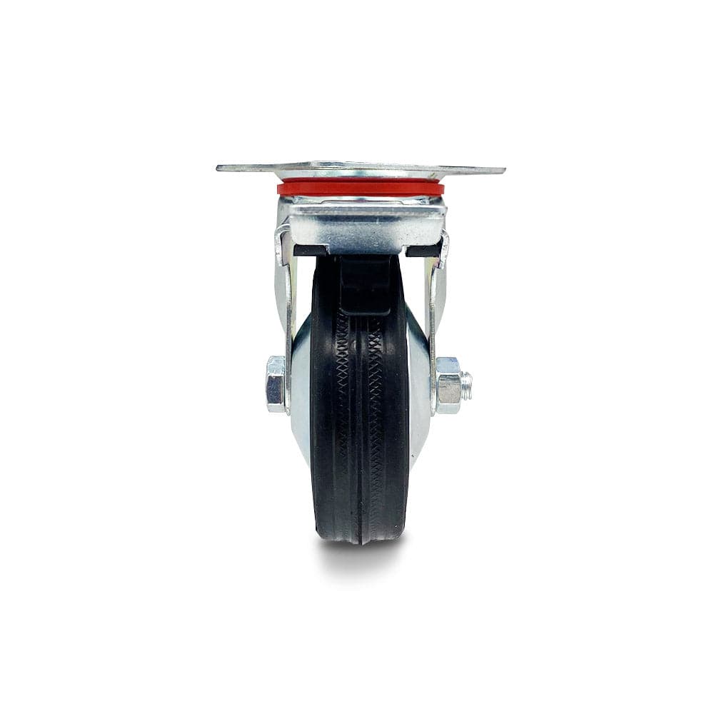 Grip Grip 43018 75mm 50kg Rubber Moulded Steel Core Swivel Castor with Brake