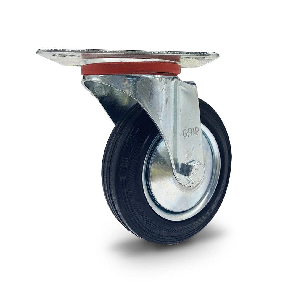 Grip Grip 43023 100mm 70kg Rubber Moulded Steel Core Swivel Castor