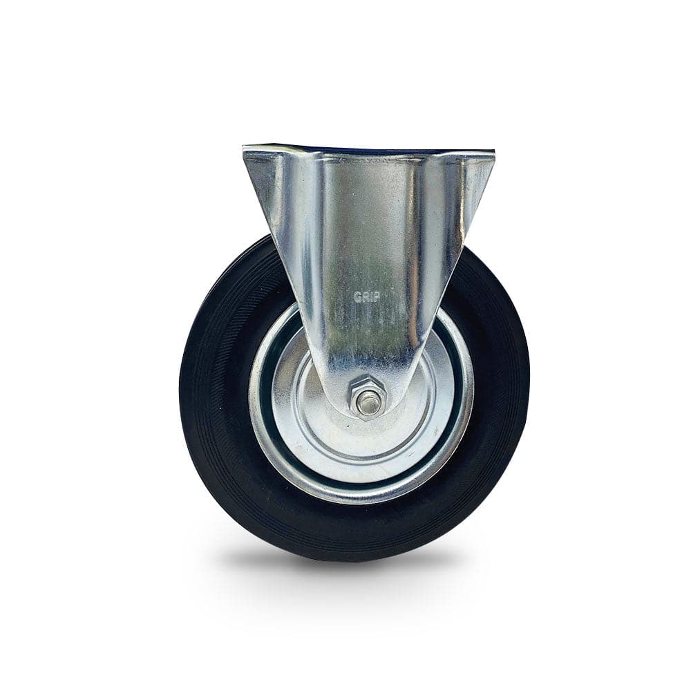 Grip Grip 43031 200mm 185kg Rubber Moulded Steel Core Fixed Castor