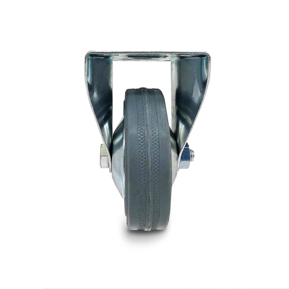 Grip Grip 43051 75mm 50kg Grey Rubber Moulded Steel Core Fixed Castor