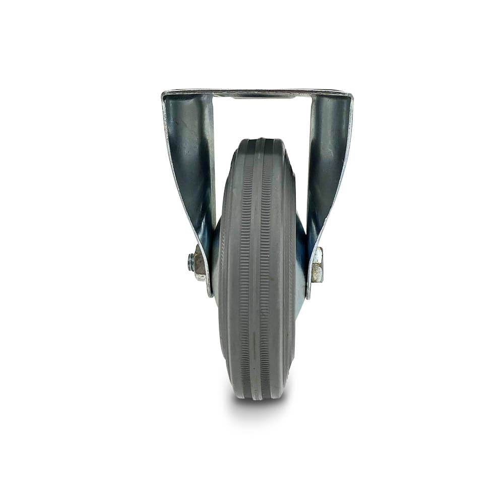 Grip Grip 43057 125mm 100kg Grey Rubber Moulded Steel Core Fixed Castor